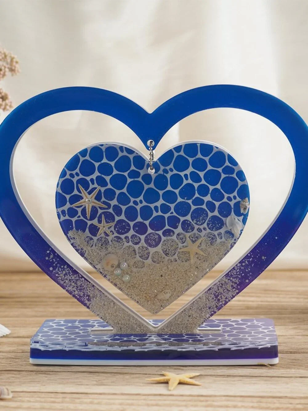 Large Heart Resin Molds, Silicone Molds for Epoxy Resin, Heart Shaped Photo Fram